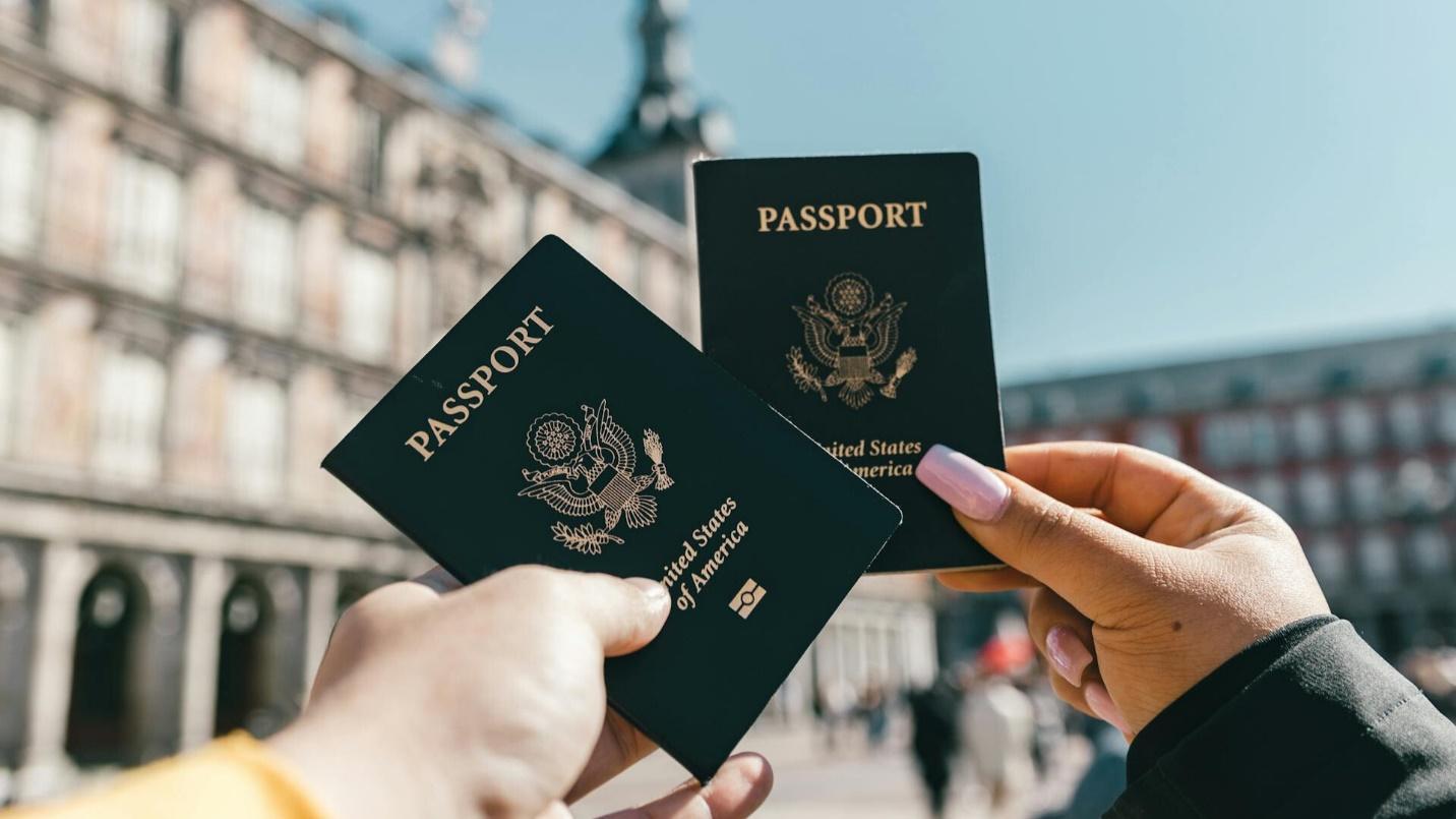 An image of passports