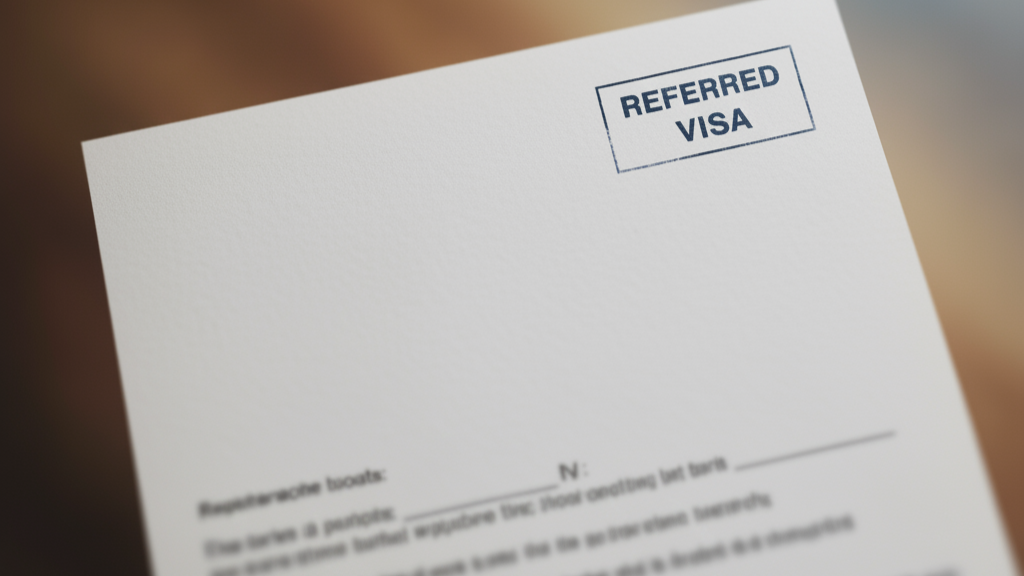 A Reffered Visa letter