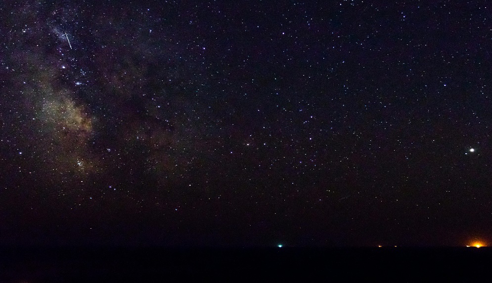 A star-filled night sky, showing the Milky Way.