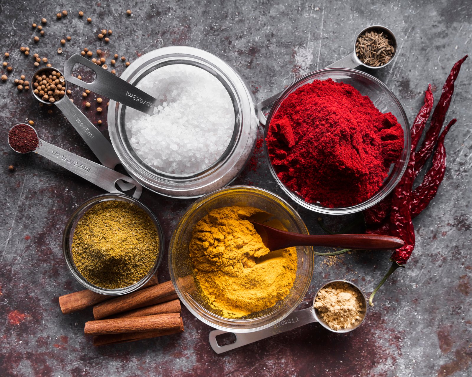 various spices